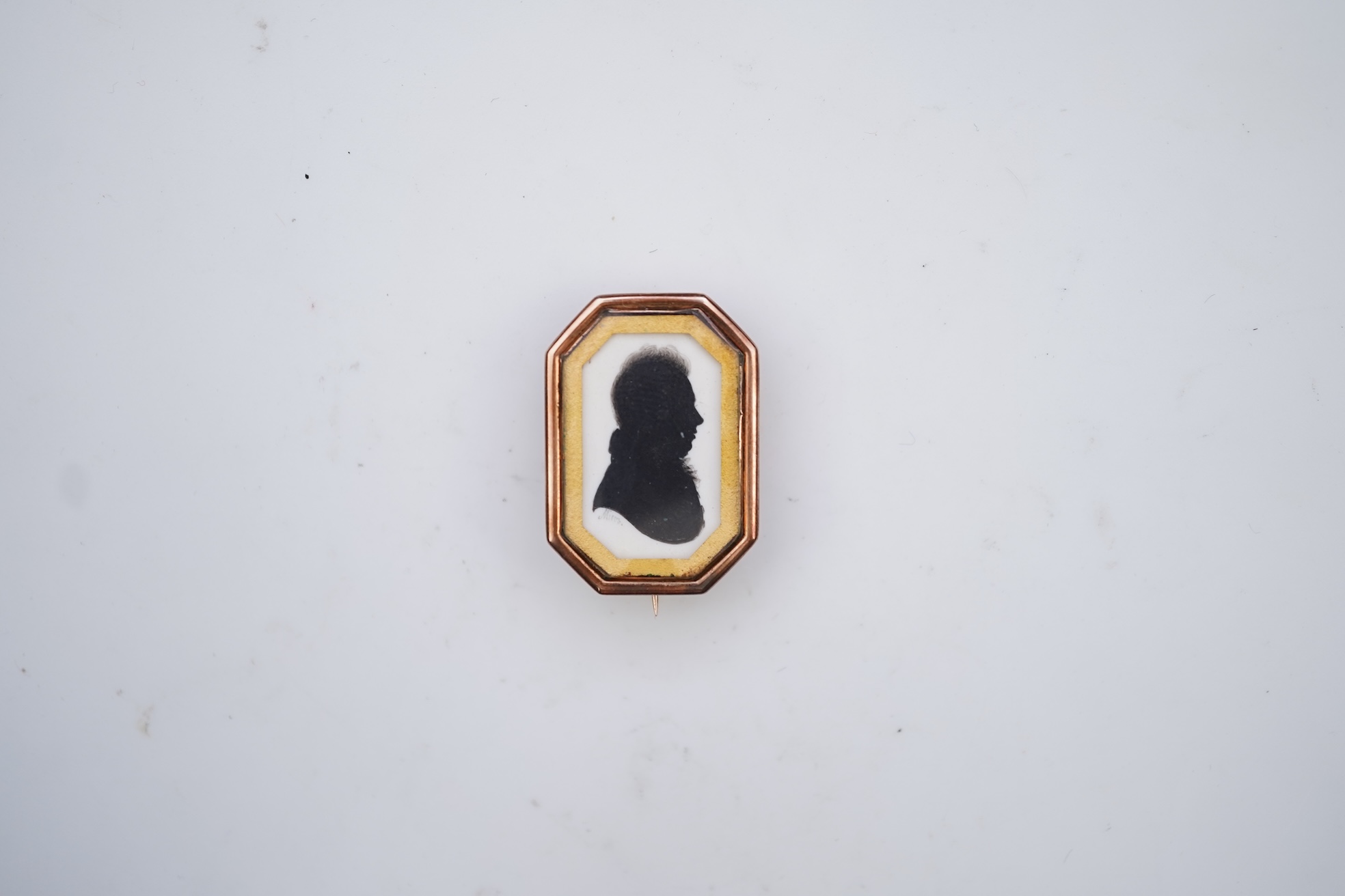John Miers (1756-1821), a silhouette brooch, circa 1807
